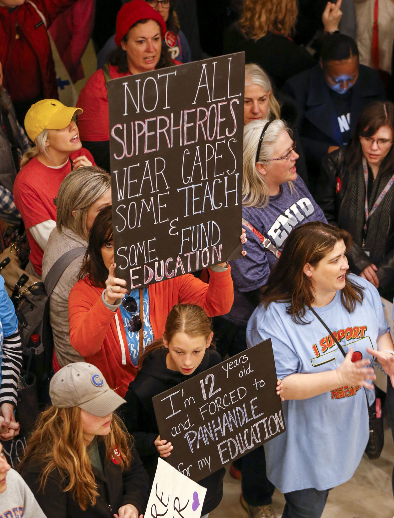 OK TEACHER WALKOUT AND RALLY